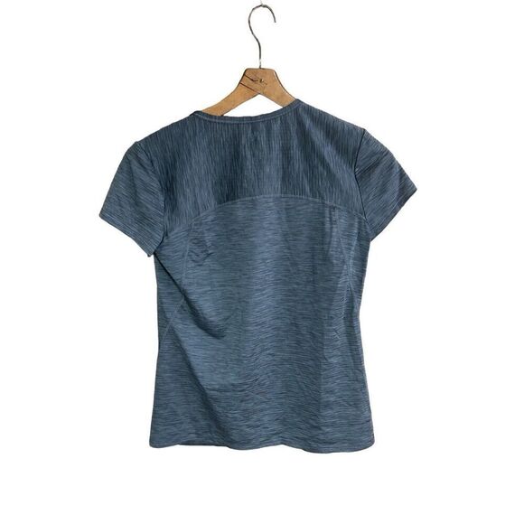 Athleta Size Small (S) Heather Grey T-Shirt Logo on Back of Shirt is Coming off - Picture 2 of 4